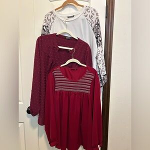 BloomChic Long Sleeve Blouse Bundle